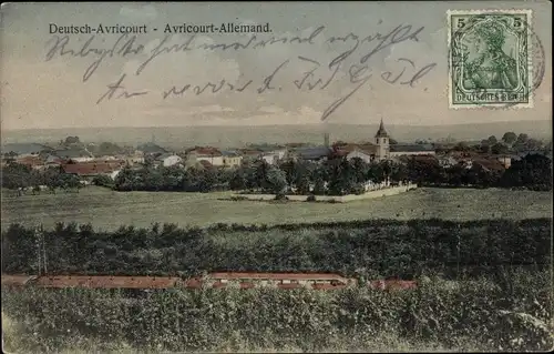 Ak Avricourt Allemand Deutsch Avricourt Meurthe et Moselle, Panorama