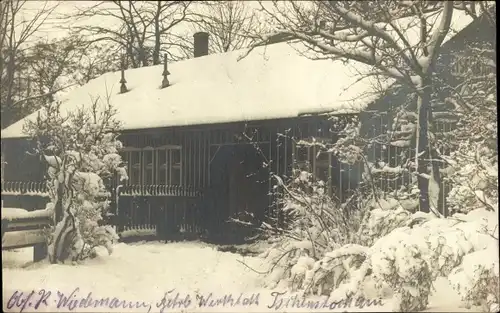 Foto Ak Częstochowa Tschenstochau Schlesien, Gebäude im Winter