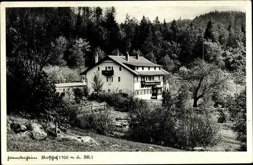 Ak Roßhof Rosshof Waldmünchen im Oberpfälzer Wald Bayern, Fremdenheim Rosshof