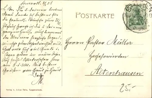 Ak Eimersleben Ingersleben in der Börde, Pfarrhaus, Gastwirtschaft, Totalansicht