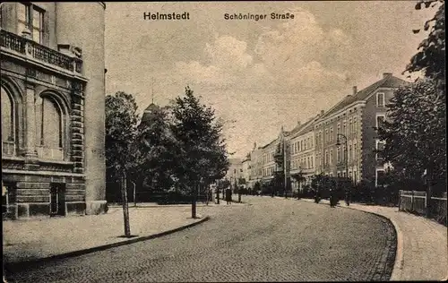 Ak Helmstedt in Niedersachsen, Schöninger Straße