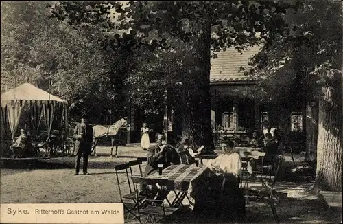 Ak Syke in Niedersachsen, Ritterhoffs Gasthof am Walde