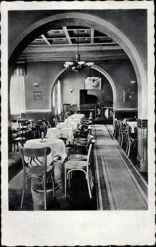 Ak Rathenow im Havelland, Kaffeehaus Rheingold, Innenansicht