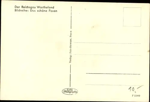 Ak Poznań Posen, Partie am Rathaus