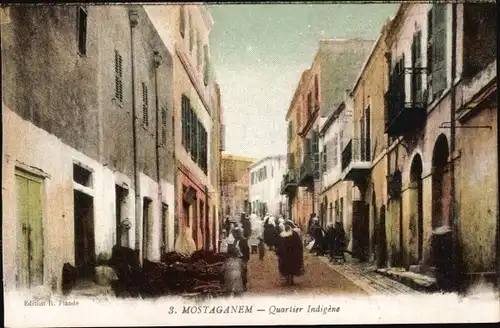 Ak Mostaganem Algerien, Quartier Indigène