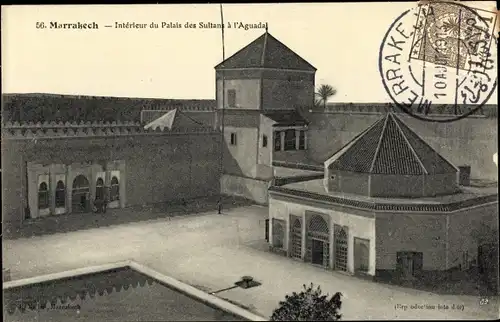 Ak Marrakesch Marokko, Palais du Sultans a l'Aguada