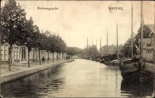 Ak Meppel Drenthe Niederlande, Keizersgracht