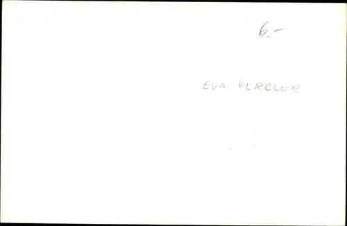 Foto Ak Schauspielerin Eva Kerbler, Portrait, Autogramm