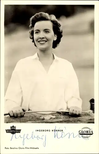 Foto Schauspielerin Ingeborg Körner, Portrait, Wenn am Sonntagabend die Dorfmusik spielt