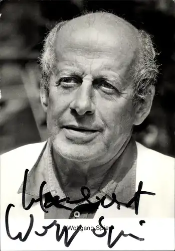 Ak Schauspieler und Regisseur Wolfgang Spier, Portrait, Autogramm