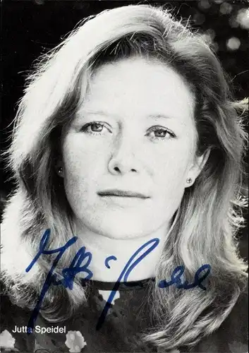 Ak Schauspielerin Jutta Speidel, Portrait, Autogramm
