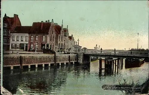 Ak Furnes Veurne Westflandern, Nieuwport, Rue de la Gare