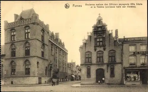 Ak Furnes Veurne Westflandern, Ancienne maison des Officers espagnols, F. Vercruysse