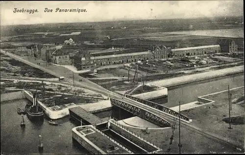Ak Zeebrugge Westflandern, Panorama