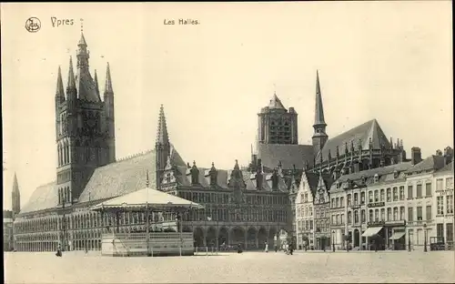 Ak Ypres Ypern Westflandern, Les Halles