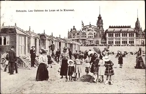 Ak Ostende Ostende Westflandern, The Luxury Cabins, Kursaal