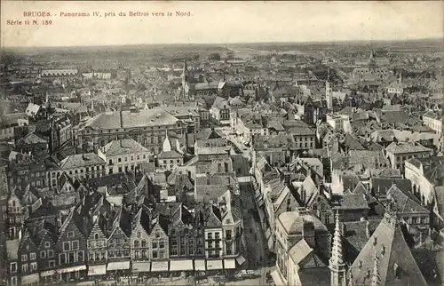 Postkarte Brügge Brügge Flandern Westflandern, Panorama