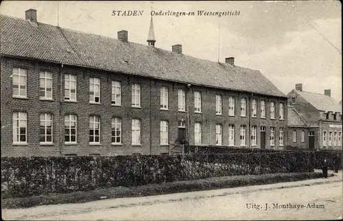 Ak Staden Westflandern, Ouderlingen en Weezengesticht