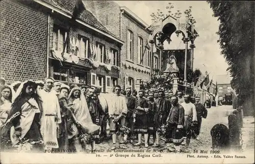 CPA Poperinghe Poperinge Flandre Occidentale, Couronnement de Notre-Dame de Saint-Jean 16 Mai 1909