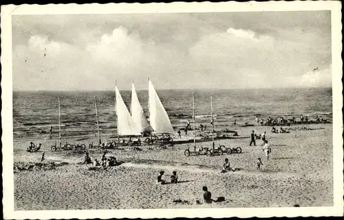 Ak Nieuwpoort Bains Nieuwpoort Westflandern, Strand