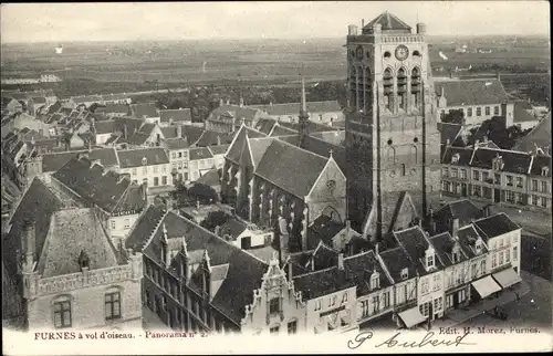 Postkarte Veurne Veurne Westflandern, Panorama