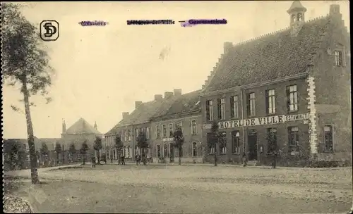 Ak Messines Mesen Westflandern, Rathaus