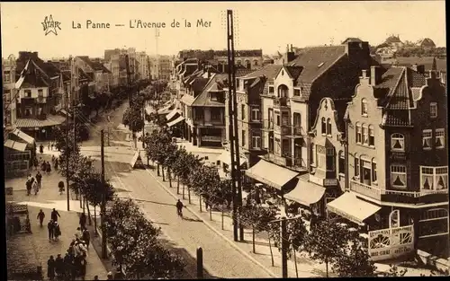 Ak La Panne De Panne Westflandern, Die Allee des Meeres