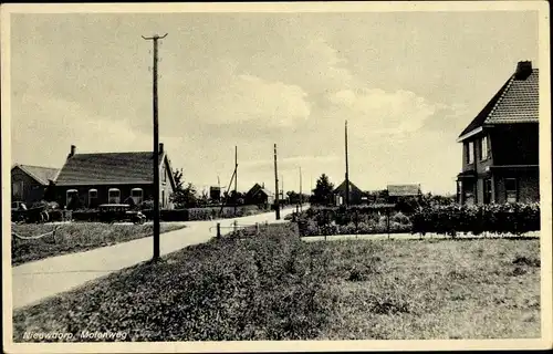 Ak Nieuwdorp Zeeland, Molenweg