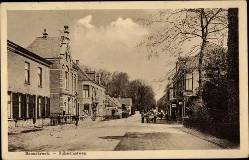 Ak Bennebroek Nordholland Niederlande, Rijksstraatweg