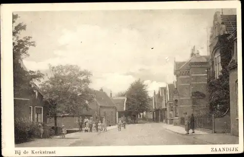 Ak Zaandijk Nordholland, Bij de Kerkstraat