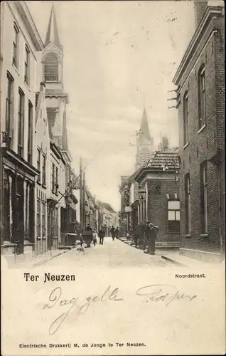 Ak Terneuzen Zeeland Niederlande, Noordstraat