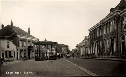 Ak Kruiningen Zeeland, Markt