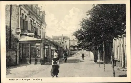 Ak Domburg Veere Zeeland Niederlande, Hotel de l'Europe