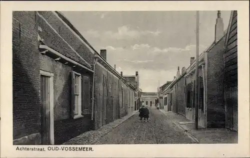 Ak Oud Vossemeer Zeeland Niederlande, Achterstraat