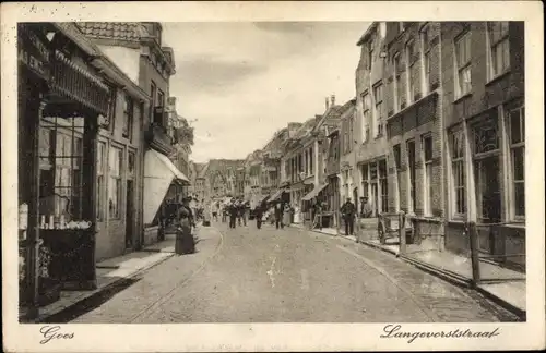 Ak Goes Zeeland Niederlande, Langevorststraat