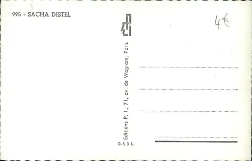 Ak Schauspieler Sacha Distel, Portrait