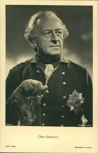 Ak Schauspieler Otto Gebühr, Portrait, Der alte Fritz