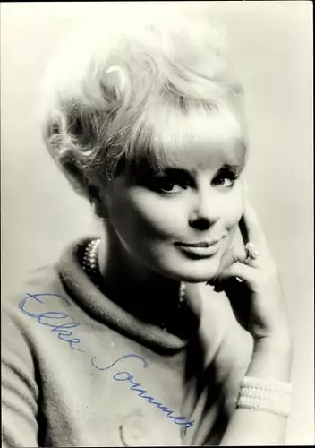 Ak Schauspielerin Elke Sommer, Portrait, Autogramm