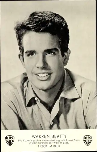 Ak Schauspieler Warren Beatty, Portrait, Warner Brothers