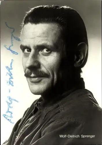 Ak Schauspieler Wolf-Dietrich Sprenger, Portrait, Autogramm