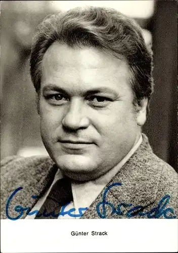 Ak Schauspieler Günter Strack, Portrait, Autogramm