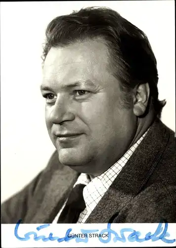 Ak Schauspieler Günter Strack, Portrait, Autogramm