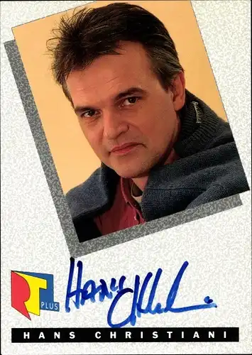 Ak Schauspieler Hans Christiani, Portrait, Autogramm