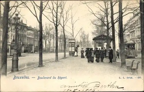 Ak Brüssel Brüssel, Boulevard du Regent