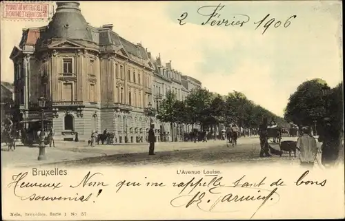 Ak Brüssel Brüssel, Avenue Louise