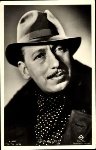 Ak Schauspieler Willy Birgel, Portrait, Hut