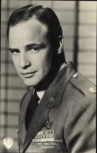 Ak Schauspieler Marlon Brando, Film Sayonara, Uniform, Portrait