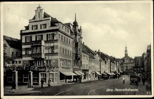 Ak Gera in Thüringen, Heinrichstraße