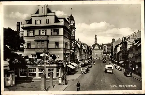 Ak Gera in Thüringen, Heinrichstraße