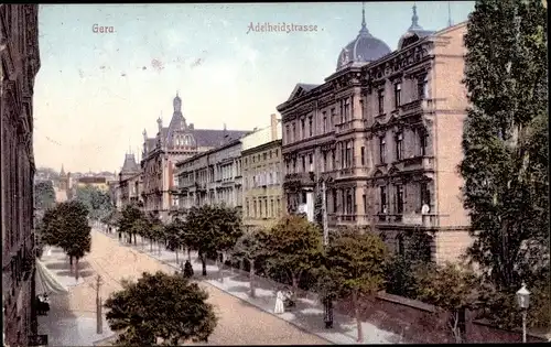 Ak Gera in Thüringen, Adelheidstraße